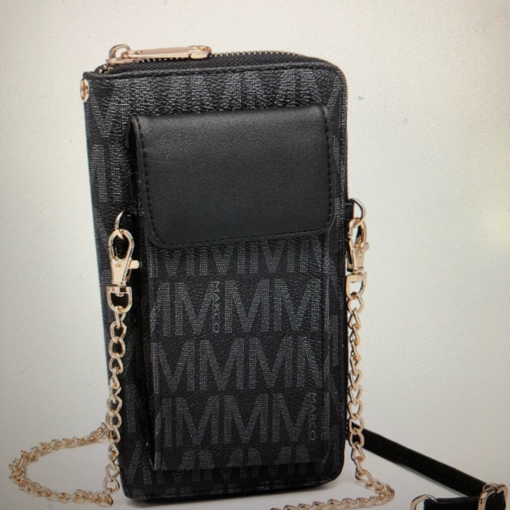 M Marco Monogram crossbody shoulder/wristlet bag